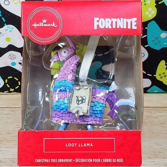 Hallmark Other - Hallmark Fortnite Loot Llama 3.5" Gamers Christmas Tree Ornament Keepsake New